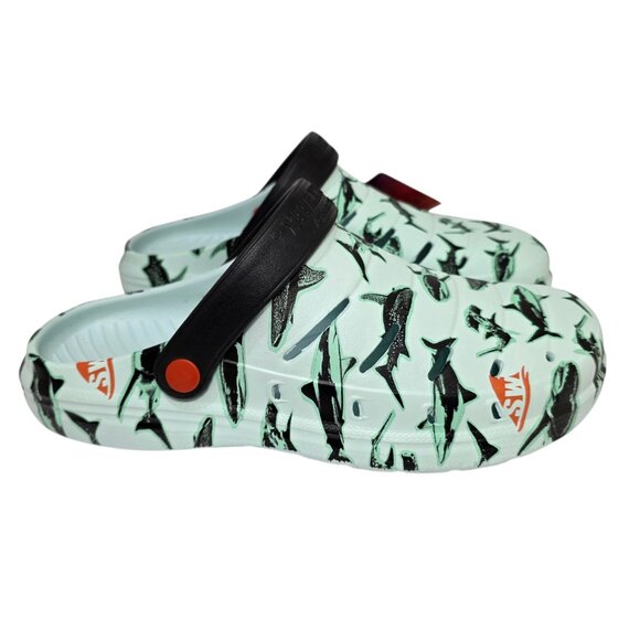 Rugged Shark Clog Sandals Discovery Shark Week Swivel Strap Mens Sz 10, 11 & 12 - Picture 4 of 8